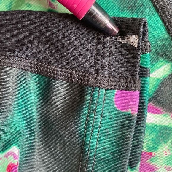 Adidas Climalite Compression Workout Leggings Cropped 21” Inseam Black Multi M - Picture 9 of 9